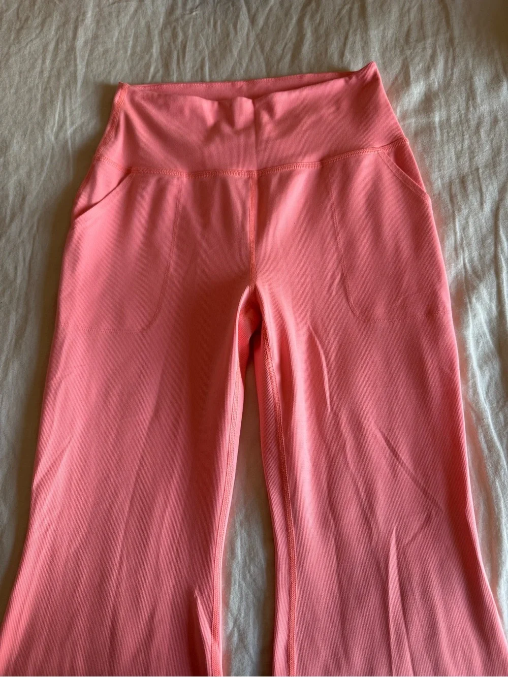 Beyond Yoga Wide-Leg Active Pants in Coral Pink